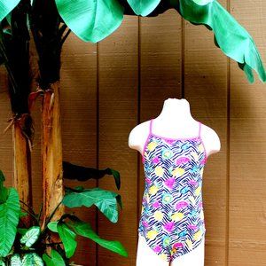 Wonder Nation One Piece Swimsuit Girls Sz 10/12